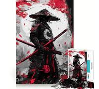 Rompecabezas de Arte de Guerreros samurái de 1000 Piezas para Adultos Fortalece la Memoria Entretenimiento Regalo Elegante (50x75cm)