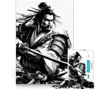 Rompecabezas de Arte de Guerreros samuráis de 1000 Piezas para Adultos Ayuda a Mejorar la Memoria y Alivia la ansiedad Diseño artístico para armar Regalo (38x52cm)