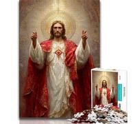 Rompecabezas de Arte de Jesús de 1000 Piezas para Adolescentes, un Regalo desafiante y difícil para Toda la Familia (50x75cm)