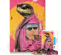 Rompecabezas de Arte de Las Tortugas Ninja para Adolescentes, 1000 Piezas, para Mejorar la Memoria, para Disfrutar de un Juego más Lento, con Bordes limpios, 38x52cm