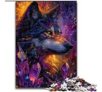 Rompecabezas de Arte de Lobo de 1000 Piezas para Adultos, Juguetes educativos, Juegos antiestrés, Regalos de Amigo Invisible para niños a Partir de 14 años (tamaño 50x75cm)