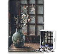 Rompecabezas de Arte de Naturaleza Muerta Japonesa para Adultos, 1000 Piezas, Divertido Juego de Aprendizaje para Entrenar el Cerebro, Gran Regalo Sorpresa único, tamaño 38x26cm