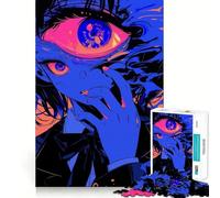 Rompecabezas de Arte de Ojos de Anime para Adultos,1000 Piezas,Juego Think Boost,Estructura de Encaje precisa,fácil de Aprender,diversión para Toda la Familia (38x26cm)