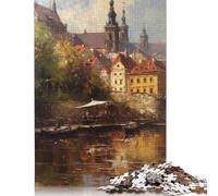 Rompecabezas de Arte de Praga, República Checa, Juegos creativos, Rompecabezas Premium de cartón para Mujeres y Hombres, Regalo de cumpleaños, 1000 Piezas (75 x 50 cm)