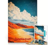 Rompecabezas de Arte de Skeleton Coast para Adultos, 1000 Piezas, Juguete de lógica Afilada, Divertido, de Corte preciso, Regalo Memorable 50x75cm