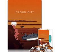 Rompecabezas de Arte de Viaje de Cloud City para Adultos, 1000 Piezas, para Pasar el rato en casa Cada Pieza es única Juego Familiar desafiante y Divertido 50x75cm