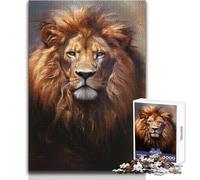 Rompecabezas de Arte Digital de león para Adolescentes, 1000 Piezas, resolución de Problemas, Educativo, Divertido, Maravilloso y considerado Regalo, tamaño 38x52cm