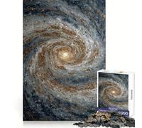 Rompecabezas de Arte Digital Galaxia arremolinada para Adolescentes, 1000 Piezas, Mejora la Memoria, Disfruta de la Lectura Lenta, Bordes limpios, 38x52cm