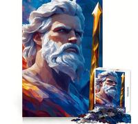 Rompecabezas de Arte Digital Poseidon de 1000 Piezas para Adolescentes, Juguete de lógica Mental, Escape Tranquilo, Arte de Bordes Finos, Coleccionable (38x26cm)