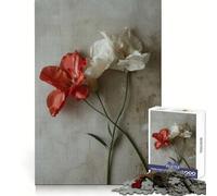 Rompecabezas de Arte fotográfico con Flores para Adolescentes, 1000 Piezas Refuerza la Memoria Pasatiempo Tranquilo Borde de Calidad Regalo Festivo (38x26cm)
