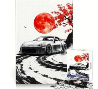 Rompecabezas de Arte japonés Nissan Z Drifting para Adultos, 1000 Piezas, Juguete para ejercitar la Mente, Divertido y Relajante, Regalo navideño (38x26cm)