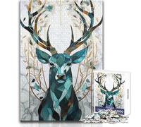 Rompecabezas de Arte Kintsugi de Ciervo, 1000 Piezas, Desarrollo cognitivo, Divertido Juego, celebración Especial, Regalo, tamaño 38x26cm