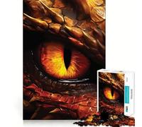 Rompecabezas de Arte Ojo de Dragón Rojo para Adolescentes, 1000 Piezas, Juguete para la Mente, Escape Tranquilo, Borde preciso, Regalo increíble (38x52cm)