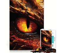 Rompecabezas de Arte Ojo de Dragón Rojo para Adultos, 1000 Piezas, Juego Inteligente, Divertido y Relajante, Ideal para armar, Regalo preciado (50x75cm)