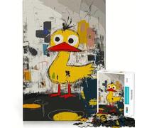 Rompecabezas de Arte Original del Patito Amarillo para Adultos, 1000 Piezas, sólido, de lógica, Simple, Divertido, Corte de precisión, (38x26cm)