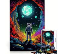 Rompecabezas de Arte pixelado de la Cueva Espacial alienígena para Adultos, 1000 Piezas, Mente aguda, Ocio Consciente, Ajuste Firme, Feliz Navidad (38x26cm)