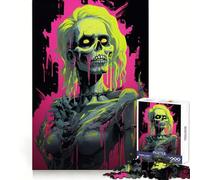 Rompecabezas de Arte Pop de Mujer Zombi para Adolescentes, 1000 Piezas, para estimular la Memoria, relajación y Escape, Ajuste (38x26cm)