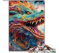 Rompecabezas de Arte psicodélico de dragón Imposible para Adultos, tamaño 26x38cm, Adolescentes, unión Familiar, Rompecabezas y Regalo de decoración del hogar DIY.
