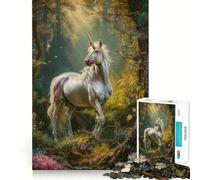 Rompecabezas de Arte renacentista de Unicornios,1000 Piezas,Juego de concentración Mental,diseño de Ajuste Huecos,desafío Cerebral Interactivo para el hogar (38x26cm)