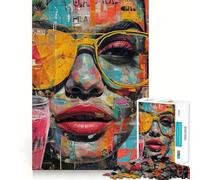 Rompecabezas de Arte Urbano con grafitis,1000 Piezas,diversión Garantizada,tecnología Avanzada de Corte láser,Juguete de Entretenimiento para Interiores (38x52cm)