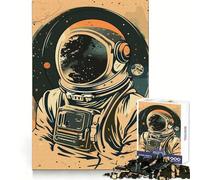 Rompecabezas de Arte Vectorial de astronautas de 1000 Piezas para Adolescentes Ejercicio Mental, pasatiempo Relajante Navidad (50x75cm)