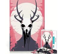 Rompecabezas de Arte Vectorial Wendigo de 1000 Piezas para ejercitar la Memoria Bordes Lisos Encaja Perfectamente Una Forma Divertida de llenar Las Horas Libres (38x26cm)