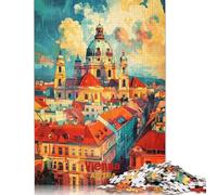 Rompecabezas de Arte vienés para Adultos, 1000 Piezas, 100% Madera reciclada, para niños y niñas (75 x 50 cm)