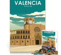 Rompecabezas de Arte y Viajes a Valencia, España, para Adultos, 1000 Piezas, para desarrollar la Capacidad analítica, para un Entretenimiento Ligero, para Regalar en Vacaciones (50x75cm)