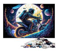 Rompecabezas de Astronauta de 1000 Piezas para Adultos, Rompecabezas de Madera, Ideal para Adolescentes y coleccionistas, Regalo de Viaje, Actividad Familiar, 50x75cm/19,68x29,52 Pulgadas