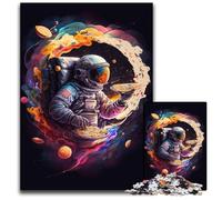 Rompecabezas de Astronauta de 1000 Piezas para Adultos. Rompecabezas de Madera para Adultos. Un desafío para la Mente. Juguete Relajante para Adolescentes. 50x75cm/19,68x29,52 Pulgadas.