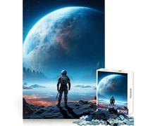 Rompecabezas de Astronauta de 1000 Piezas: Pensamiento Claro, pasatiempo Tranquilo, Bordes precisos, Sorpresa Festiva (50x75cm)