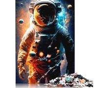 Rompecabezas de Astronauta de cartón 100% Reciclado. Rompecabezas de cartón 100% Reciclado para niño o niña 1000 Piezas (75 x 50 cm).