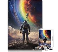 Rompecabezas de Astronauta en una tormenta de Nebulosa para Adolescentes, 1000 Piezas, solución de Problemas, Educativo, Divertido, Maravilloso y reflexivo, opción de Regalo, tamaño 38x26cm
