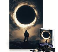 Rompecabezas de Astronauta Frente a un Agujero Negro, película interestelar de Agujeros Negros para Adultos, 1000 Piezas, Mente aguda, Ocio Consciente, Ajuste Firme, Feliz Navidad (38x26cm)