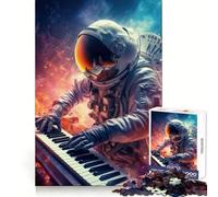 Rompecabezas de Astronauta Pianista para Adultos, 1000 Piezas, Entrenamiento Mental, Ocio Lento, Corte Uniforme, (38x26cm)