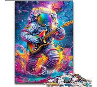 Rompecabezas de Astronauta psicodélico de 1000 Piezas para Adultos, Juguetes educativos, Regalos antiestrés para Amigos Secretos a Partir de 14 años 50x75cm