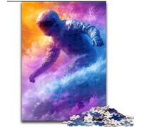 Rompecabezas de Astronauta surfeando, 1000 Piezas para Adolescentes, desafío de Inteligencia Cerebral, Juguetes adictivos para decoración del hogar (50x75cm)