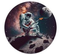 Rompecabezas de Astronauta Tocando la Guitarra para Adultos,1000 Piezas,Rompecabezas difíciles para Adultos,Regalo para Bricolaje,Divertido,Ideal para decoración del hogar,Sala de Estar,Oficina