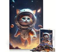Rompecabezas de Astronauta y Gato Espacial de 1000 Piezas para Adolescentes: Desarrollo de Habilidades analíticas, Tiempo Libre y atención plenaIdeal para Las Vacaciones (50x75cm)
