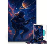 Rompecabezas de Astronauta y Guitarrista Espacial para Adultos, 1000 Piezas, para Mejorar la Memoria, aliviar el estrés, diseño para armar, Regalo Memorable (38x26cm)