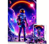 Rompecabezas de Astronauta y Viajero Espacial de 1000 Piezas para Adolescentes: Desarrollo de Habilidades analíticas, Tiempo Libre y atención plenaIdeal para Las Fiestas (38x52cm)