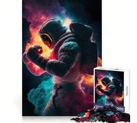 Rompecabezas de astronautas Boxeadores para Adultos, 1000 Piezas, Ejercicio Inteligente, Entretenimiento Relajante, Bordes precisos, Sorpresa navideña (38x26cm)