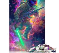 Rompecabezas de astronautas Coloridos, Juegos creativos, Rompecabezas de cartón Premium para Mujeres y Hombres, Regalo de cumpleaños, 1000 Piezas (75 x 50 cm)