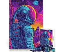 Rompecabezas de astronautas con Luces para Adultos, 1000 Piezas, Creativo, Relajante, con Bordes precisos, Sorpresa navideña (50x75cm)