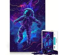 Rompecabezas de astronautas neón para Adultos, 1000 Piezas, Logic Boost Toy Group Joy Premium Edge, Sorpresa de cumpleaños (38x52cm)