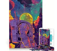 Rompecabezas de astronautas para Adolescentes, 1000 Piezas para ejercitar la Mente, Juguete Sencillo y Divertido para armar, Regalo Ideal 50x75cm