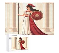 Rompecabezas de Atenea de la sabiduría antigua y la guerra para adultos, actividades familiares, juegos, decoración del hogar, 1000 piezas