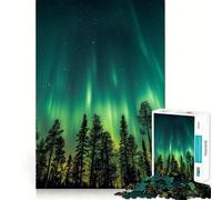 Rompecabezas de Auroras boreales para Adultos, 1000 Piezas, sólido, de lógica, Simple, Divertido, Corte de precisión, (38x26cm)