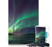 Rompecabezas de Auroras boreales sobre Lago Helado para Adultos, 1000 Piezas, Juguete para ejercitar la Mente, Divertido y Relajante, Ideal para armar, Regalo navideño (50x75cm)