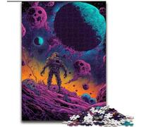 Rompecabezas de Aventurero Espacial para Adultos 1000 Piezas, Actividades Familiares Divertidas en casa, Regalo de cumpleaños, Regalo de Viaje (26x38cm)